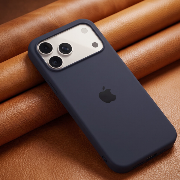 Dark Blue Original Silicone case for Apple iphone 18 Pro Max