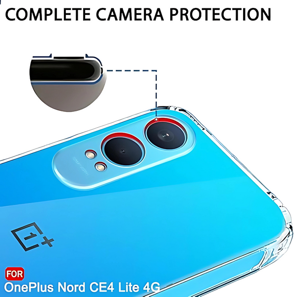 SilicaClear Transparent Silicone Case for Oneplus Nord Ce 4 Lite