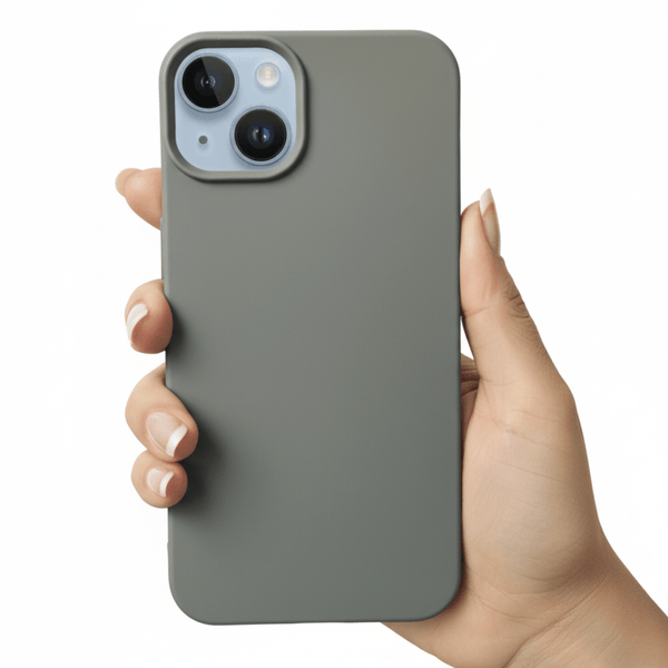 Grey Silicone Case for Apple iphone 14 Plus