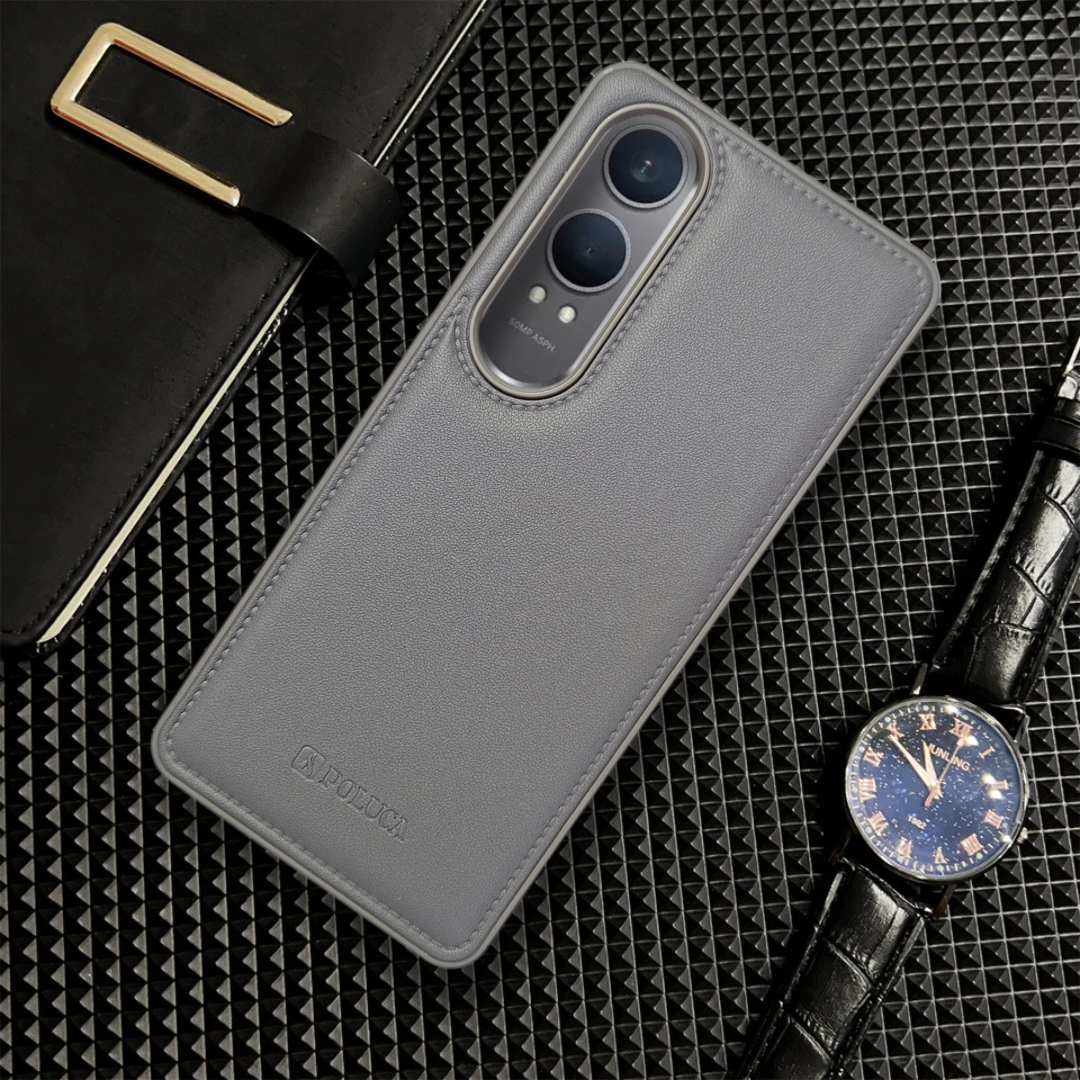Prime Leather Grey Leather Case for Oneplus Nord Ce 4 Lite