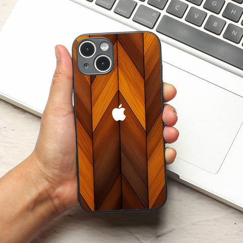 V-Wood Luxe metal back case for Apple Iphone 15