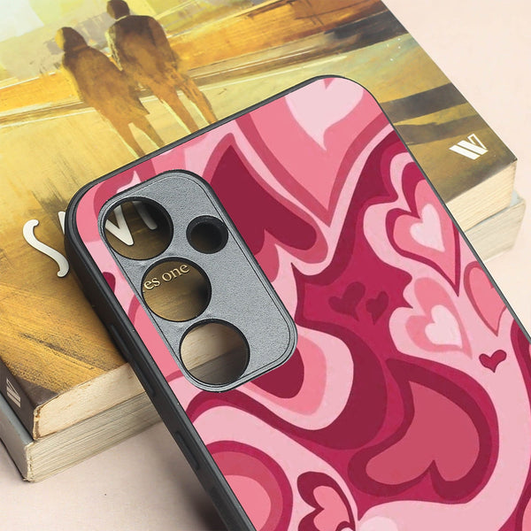 Valentine Wave metal back case for Samsung A35