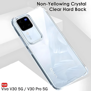 SilicaClear Transparent Silicone Case for Vivo V30 Pro