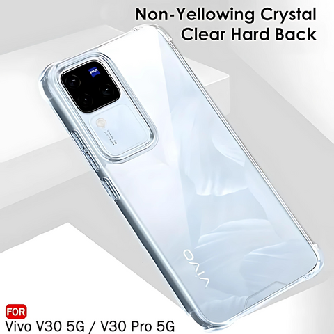 SilicaClear Transparent Silicone Case for Vivo V30 Pro