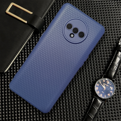 Dark Blue Line Wave Silicone Case for Oneplus 7t