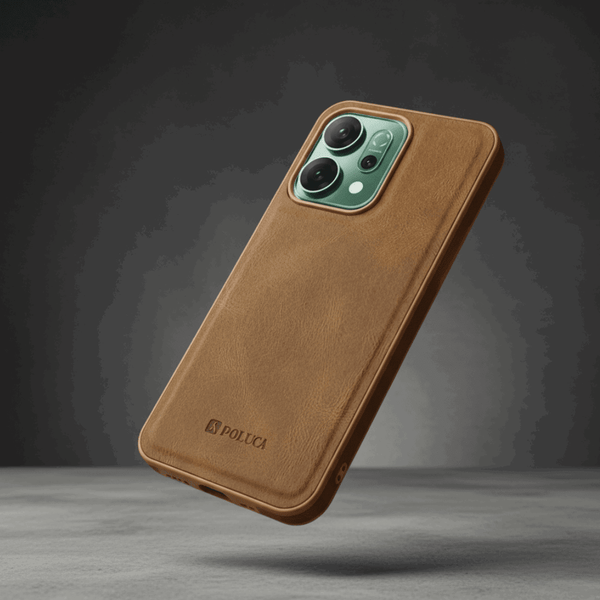 Brown Standard Leather Case for Oppo Reno 14