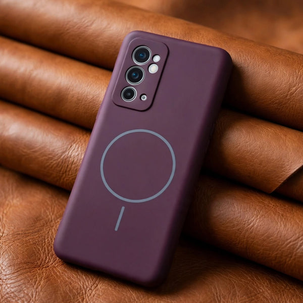 CAVEN Dark Pink Silicone case for Oneplus 9rt