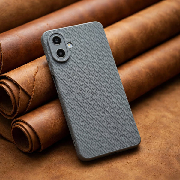 Grey Line Wave Silicone Case for Samsung A07