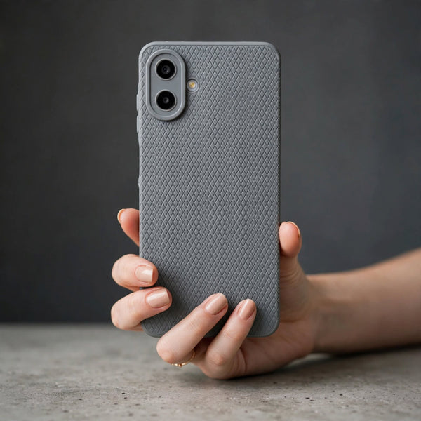 Grey Line Wave Silicone Case for Samsung A07