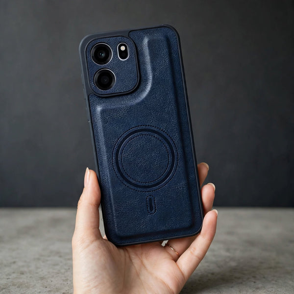 Crest Dark Blue Leather Case for Oneplus Nord Ce 6