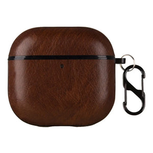 Dark Brown Leather Case For Apple Airpods 4