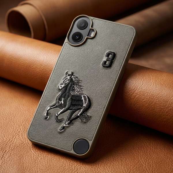 Grey Leather Horse No. 3 OC Ornamented for CMF PHONE 1