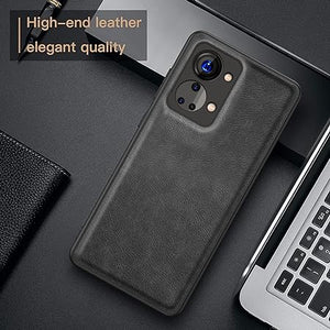 Puloka Black Leather Case for Oneplus Nord 2T