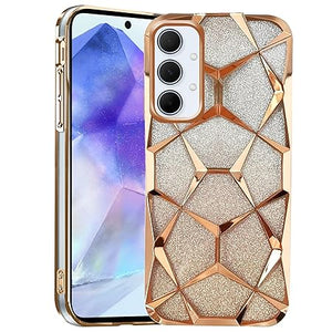 Dazzle Gold Silicone case for  Samsung A23