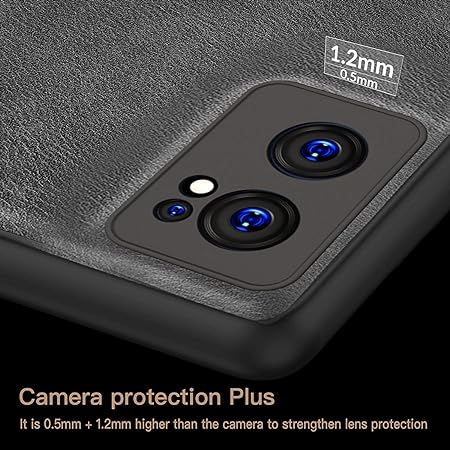 Puloka Black Leather Case for Oneplus Nord CE 2