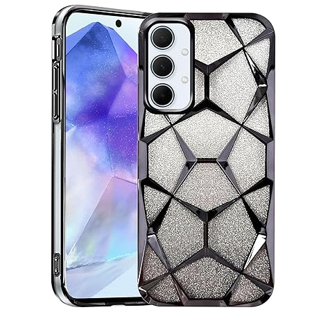 Dazzle Black Silicone case for  Samsung A23