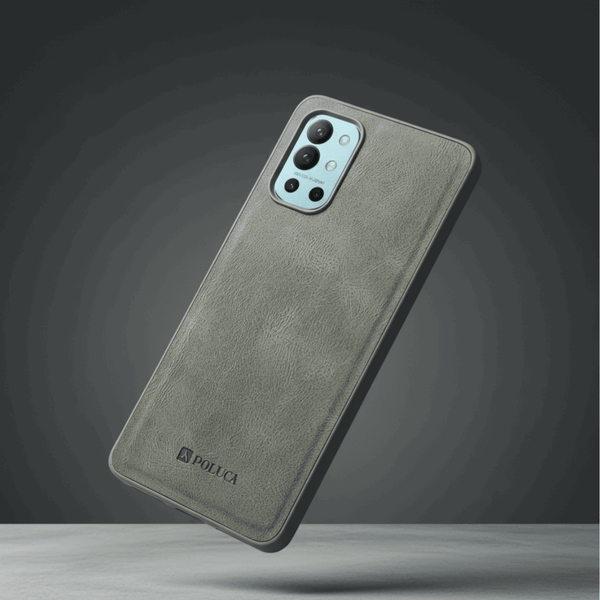 Grey Standard Leather Case for Oneplus 9r