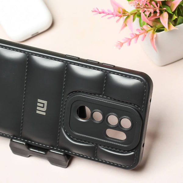 Black Puffon silicone case for Redmi Note 8 Pro