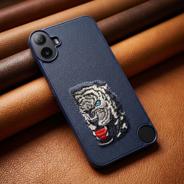 Blue Leather Blue Lion OC Ornamented for CMF PHONE 1