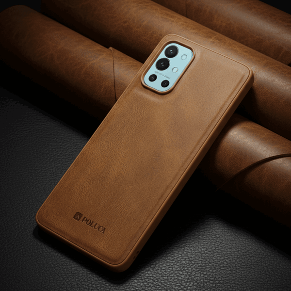 Brown Standard Leather Case for Oneplus 9r