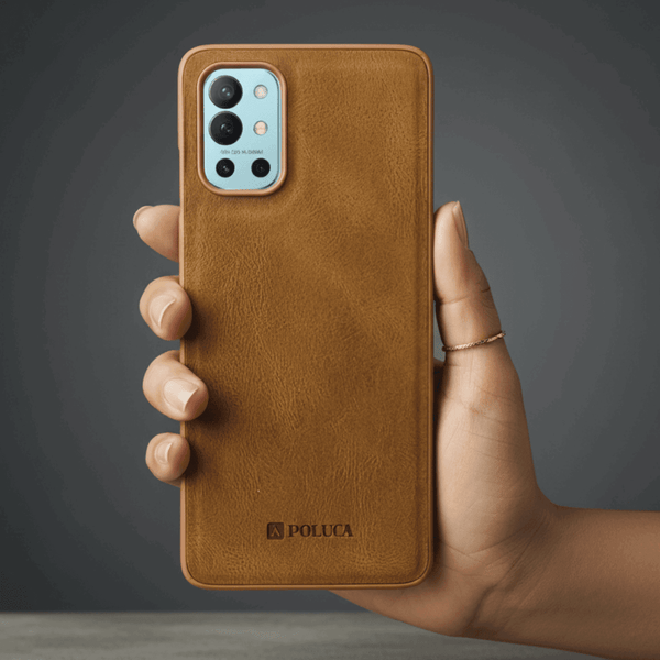 Brown Standard Leather Case for Oneplus 9r