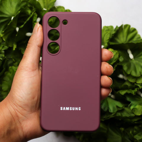 Mehroon Camera Original Silicone case for Samsung S23 5G