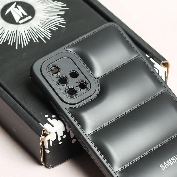 Black Puffon silicone case for Samsung A51