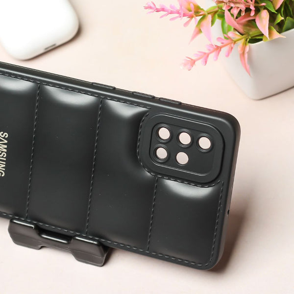 Black Puffon silicone case for Samsung A51