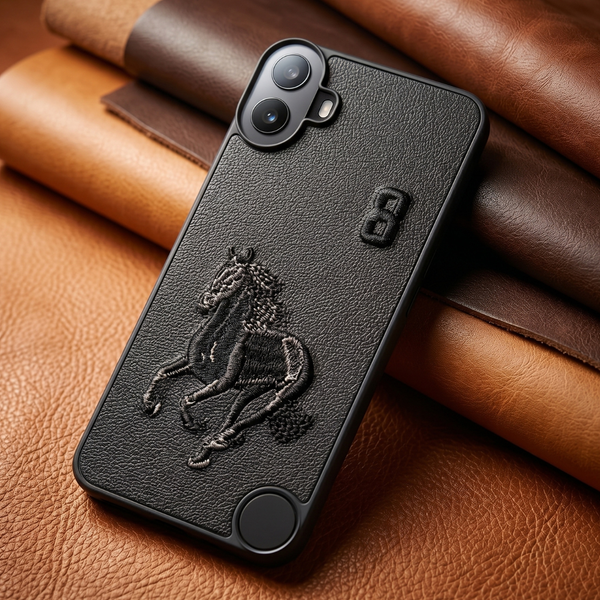 Black Leather Horse No. 3 OC Ornamented for CMF PHONE 1