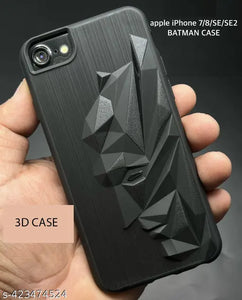 Superhero Engraved logo silicon Case for Apple Iphone 8