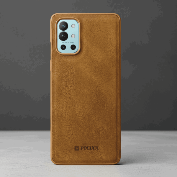Brown Standard Leather Case for Oneplus 9r