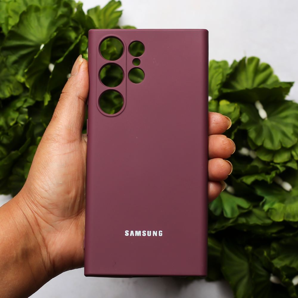 Mehroon Camera Original Silicone case for Samsung S23 Ultra