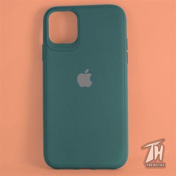 Dark Green Bumper Silicone Case for Apple iphone 12 Pro