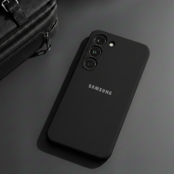 Black Camera Original Silicone case for Samsung S23 5G
