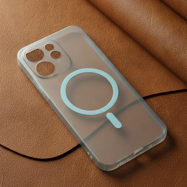 Blue Paper Matte Magsafe Case for Oppo Reno 15 Pro