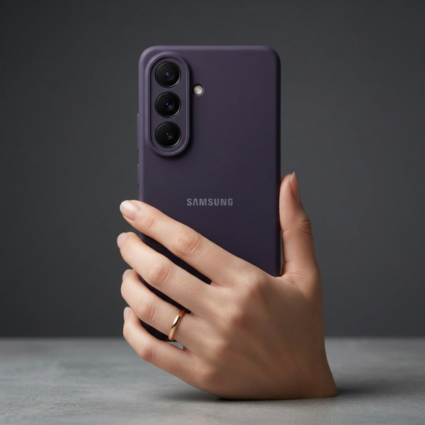 Deep Purple Camera Original Silicone case for Samsung S26