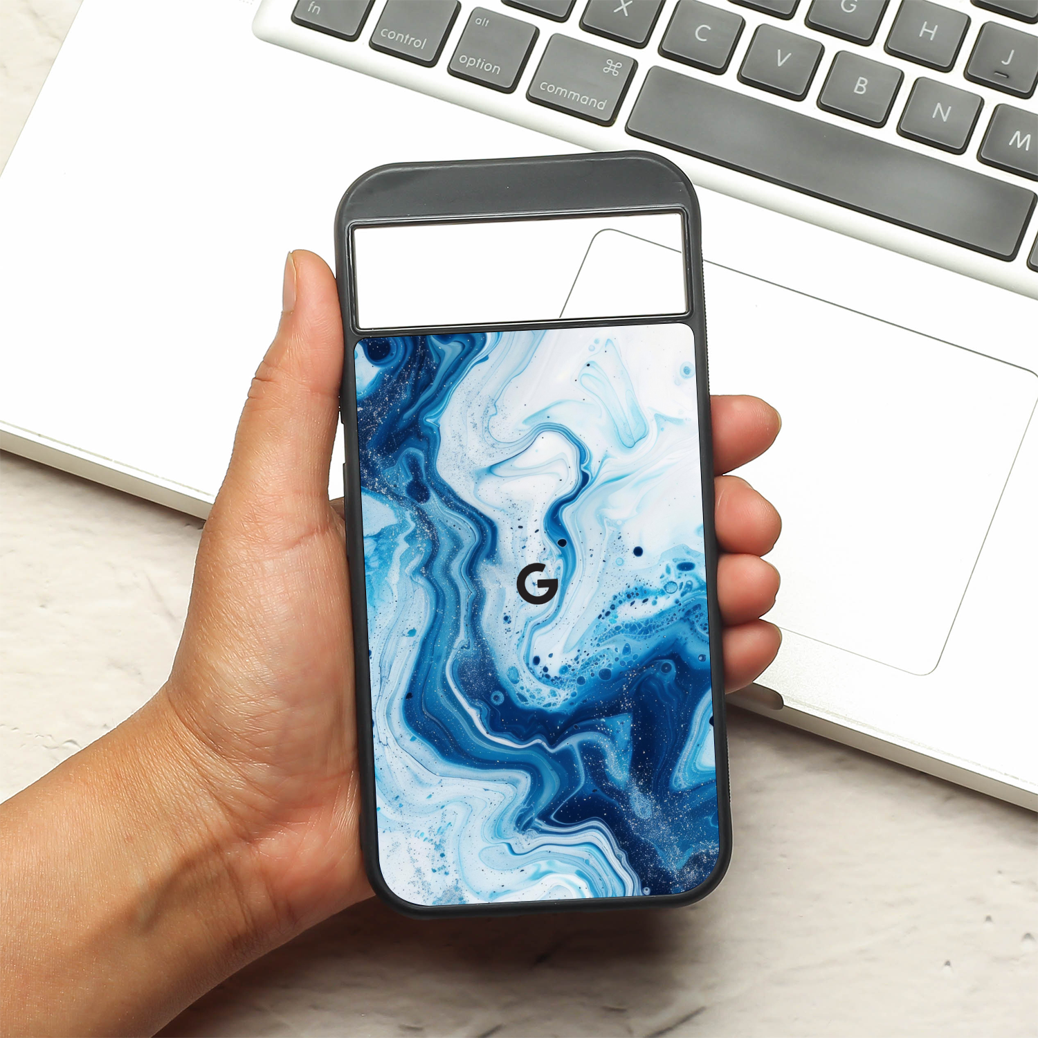 Neptune Swirl metal back case for Google Pixel 8