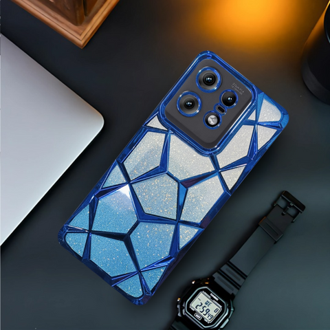 Dazzle Blue Silicone case for Motorola Edge 50 Pro