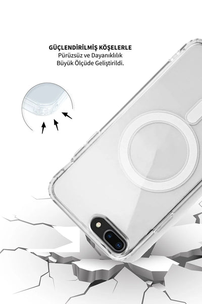 MagSafe Clear Transparent Silicone case for Apple iphone 8 Plus
