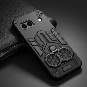 Black Cycle Armor Silicone Case for Google Pixel 8a