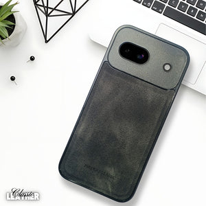 Black Classic Leather Case for Google Pixel 8A