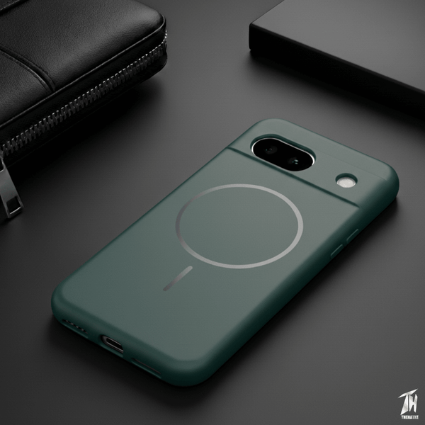 CAVEN Camera Dark Green Silicone case for Google Pixel 8a