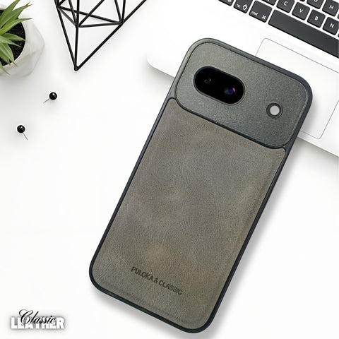 Grey Classic Leather Case for Google Pixel 8A