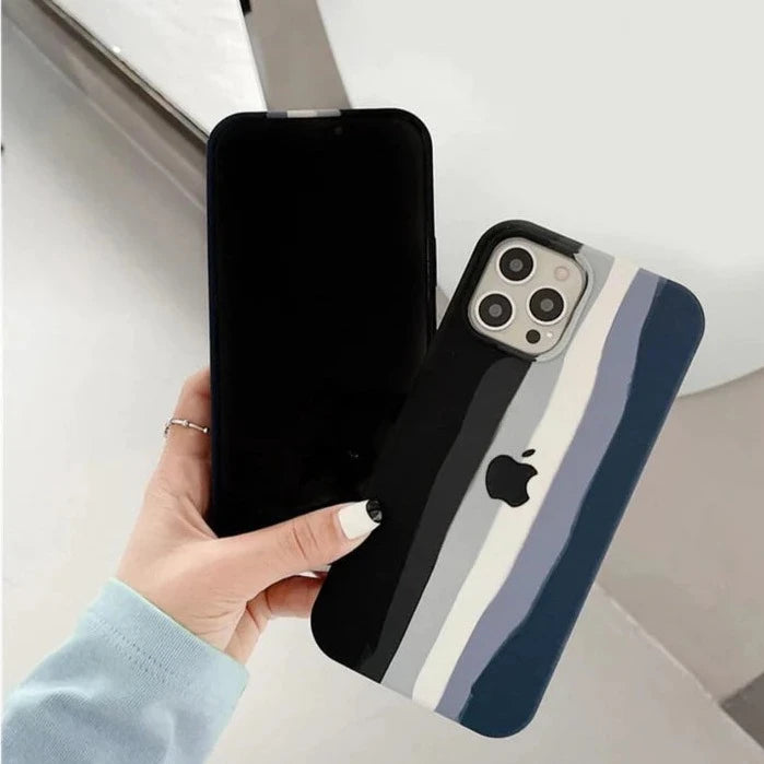 Monochrome Silicone Case for Apple iphone 15 Pro