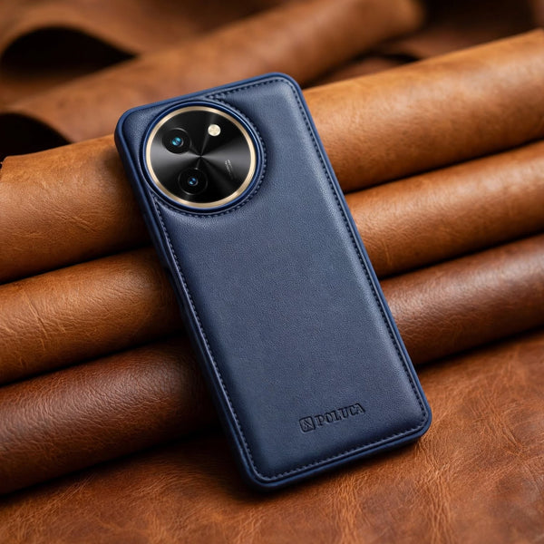 Prime Leather Dark Blue Leather Case for Vivo T3X