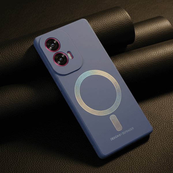 Blue DEFEND Rainbow Case for Motorola Edge 50 Fusion
