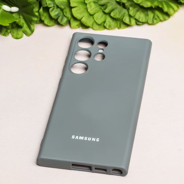 Grey Camera Original Silicone case for Samsung S24 Ultra