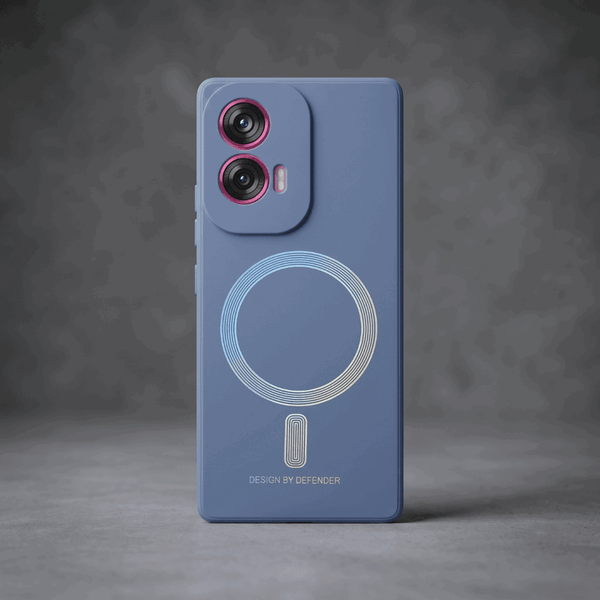 Blue DEFEND Rainbow Case for Motorola Edge 50 Fusion