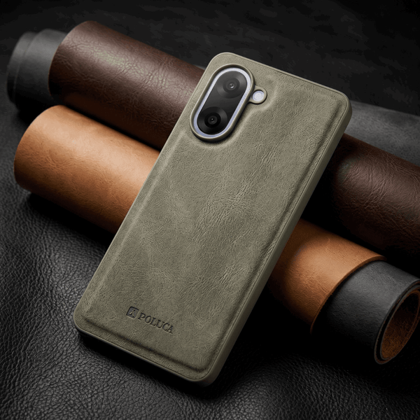 Grey Standard Leather Case for Oneplus Nord Ce 5