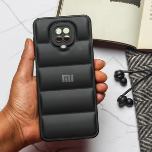 Black Puffon silicone case for Redmi Note 9 Pro Max